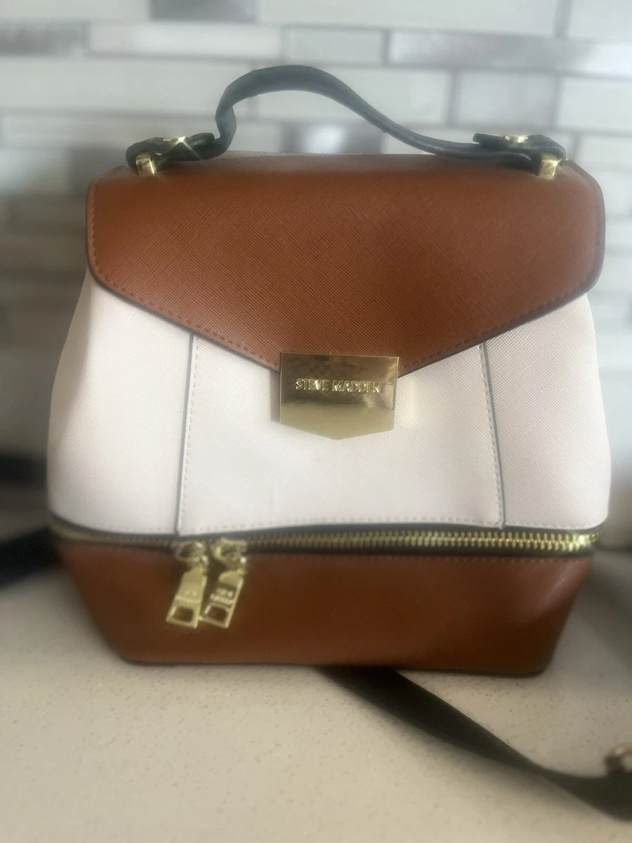 Cream backpack purse sale