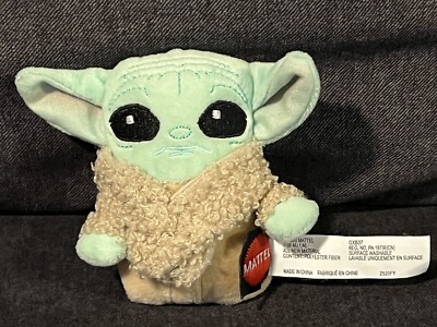 Baby Yoda Grogu Mattel 2020 4'' Plush - Lucasfilm Star Wars Disney EUC