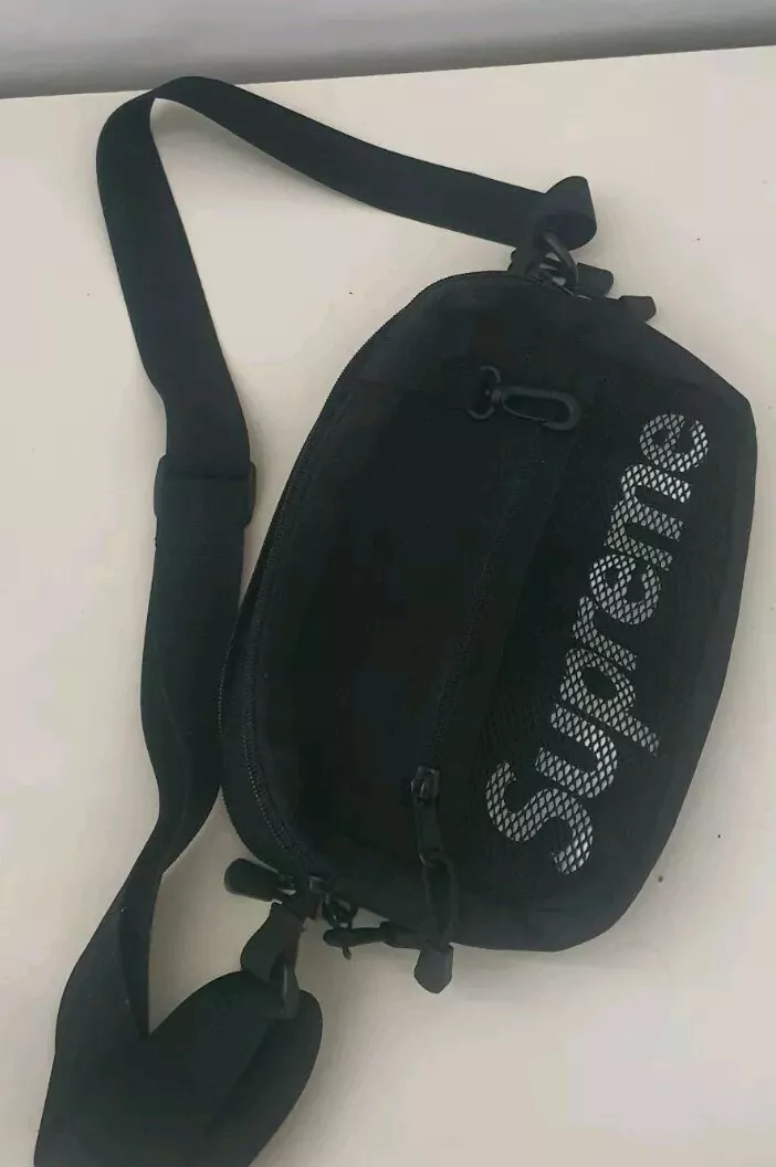 SS14 Supreme shoulder bag Black side Cordura Fabric Very rare 2014 Vintage