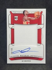  2022 National Treasures AJ Griffin Colossal Materials Rookie Patch Auto RPA /49