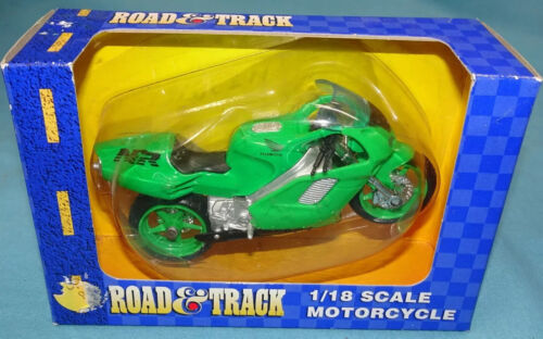 new 31026 = GREEN Honda NR Racing Motorcycle Maisto Road & Track 1/18 Scale