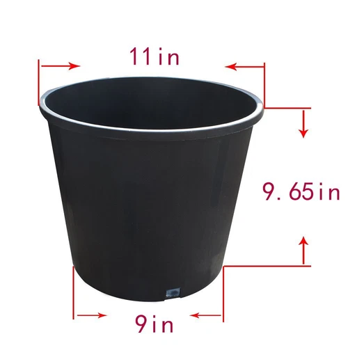 1/2/3/5/7/10/15/20 Gallon Plastic Nursery Pots Garden Plant Flower Pot Planter - Picture 18 of 34