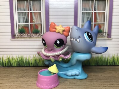 2 LPS-Littlest pet shop Brazilian Exclusive Octopus 2541 & blue