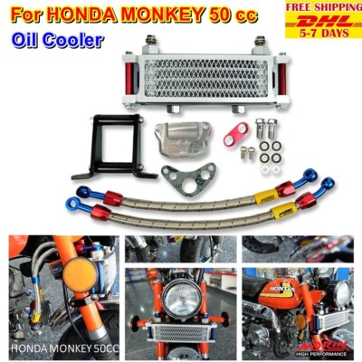 O7 RADIATOR OIL COOLER MORIN ENGINE MOUNTING KIT For HONDA Monkey 50cc Aluminum