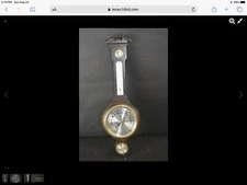 Vintage Airguide Banjo Style Weather Station Barometer Thermometer