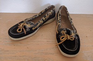 leopard print sperry shoes