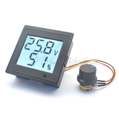 LCD DC 12V-36V Motor Governor Digital Voltage Current Meter Speed Controller-