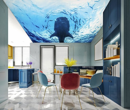 3D Animal Fish I5859 Ceiling WallPaper Murals Wall Print Decal Deco Erin 2023 - Picture 2 of 6