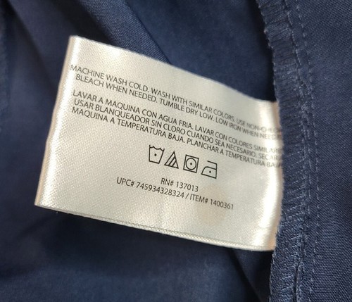 Orvis Navy Blue Tonal Patterned Travel Skort Women's XL Active Athleisure Golf - Picture 10 of 10