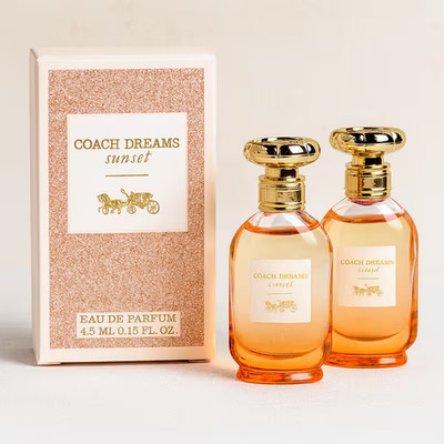 Coach Dreams Sunset Eau de Parfum Mini 4.5ml (Pack of 2)   Warm Floral Citrus