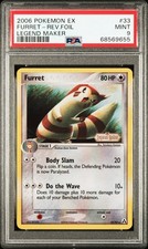2006 POKEMON EX LEGEND MAKER #33 FURRET-REVERSE FOIL PSA 9 on eBay