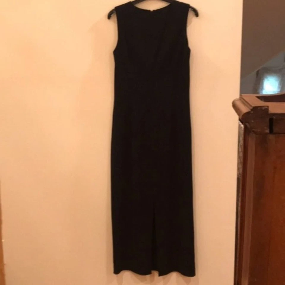 🖤✨ Maxi Vestido Banana Republic Negro Sin Mangas | Talla 6 ✨🖤 Foto 2 de 4