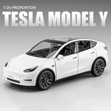 1:24 Tesla Model 3 Model Y Alloy Car Model Diecast Metal Toy Vehicles Car Model