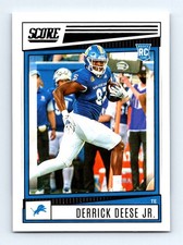 #376 2022 Score BASE Derrick Deese Jr. RC Detroit Lions