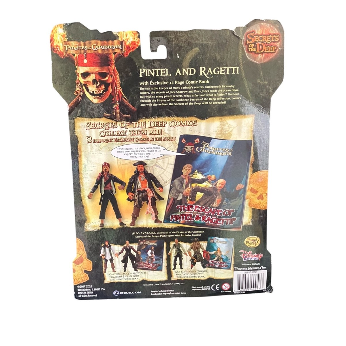 Disney Pintel & Ragetti Pirates of The Caribbean Figure Included