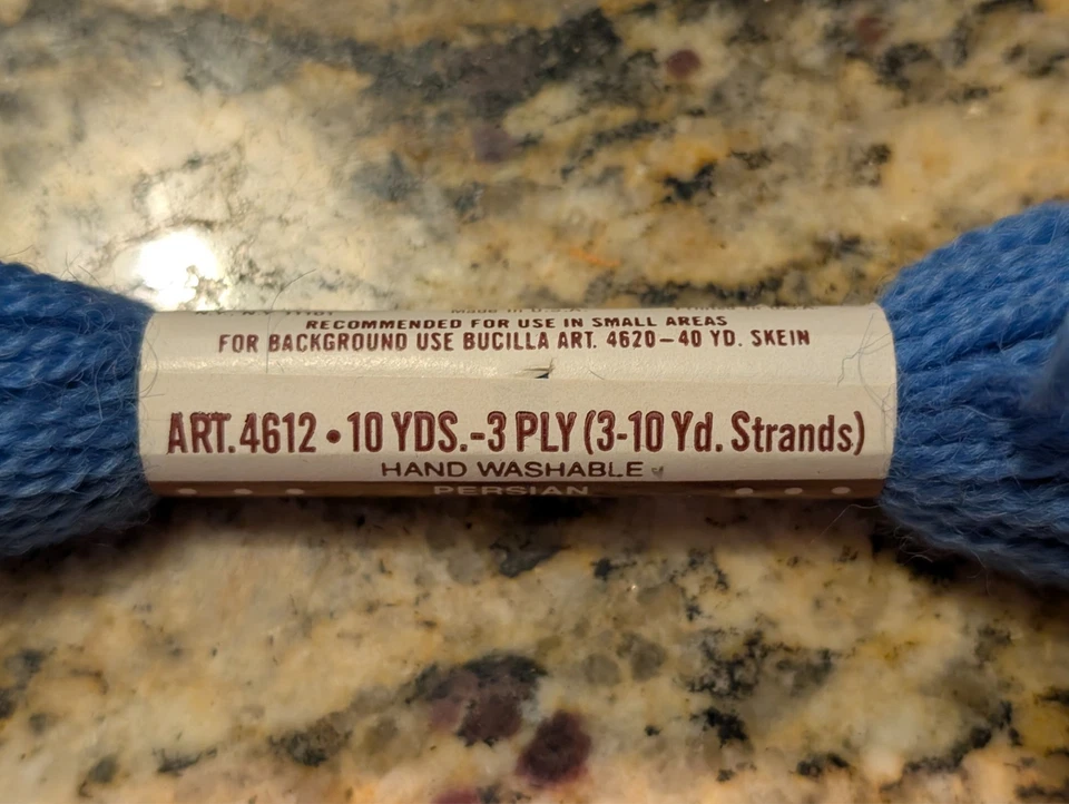 Set of 25 Bucilla Needlepoint & Crewel 100% Wool Persian Yarn 3ply Skeins - Image 3 of 3