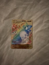 Carta Charizard VMAX Arcobaleno Pokemon Metallo Oro Espositore Regalo da Collezione