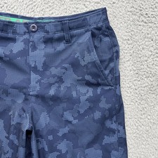 Under Armour Pants Boys 18 Blue Camo Golf Chino Stretch Loose Fit