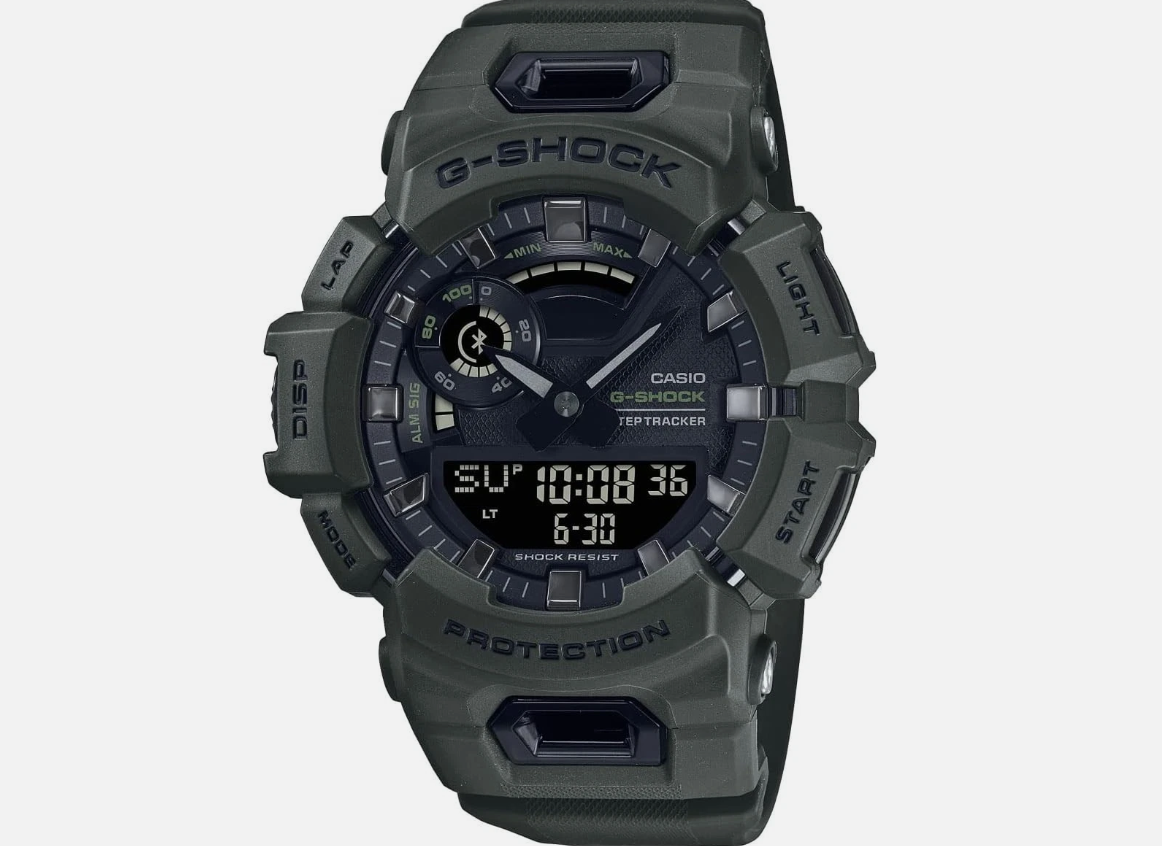 Casio G-Shock Mens Analogue-Digital Watch Black Dial Green Strap GBA-900UU-3AER