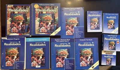 Prentice Hall Realidades Spanish 2 Workbook and Textbook Set