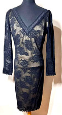 Vintage Dolce & Gabbana Black Lace Dress, 42IT.