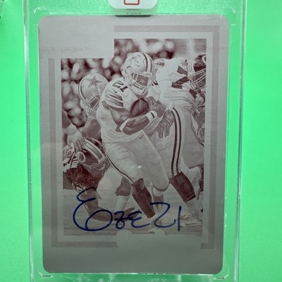 2017 Plates And Patches Magenta Ezekiel Elliott 1/1 Dallas Cowboys AUTO / POP  1