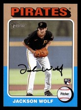 Jackson Wolf 2024 Topps Heritage #216 Pittsburgh Pirates BASEBALL ROOKIE RC