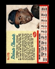 1962 Post Set-Break #173 Roberto Clemente EX-EXMINT *GMCARDS*