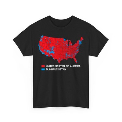 Election Map United States of America Dumbfuckistan T-Shirt