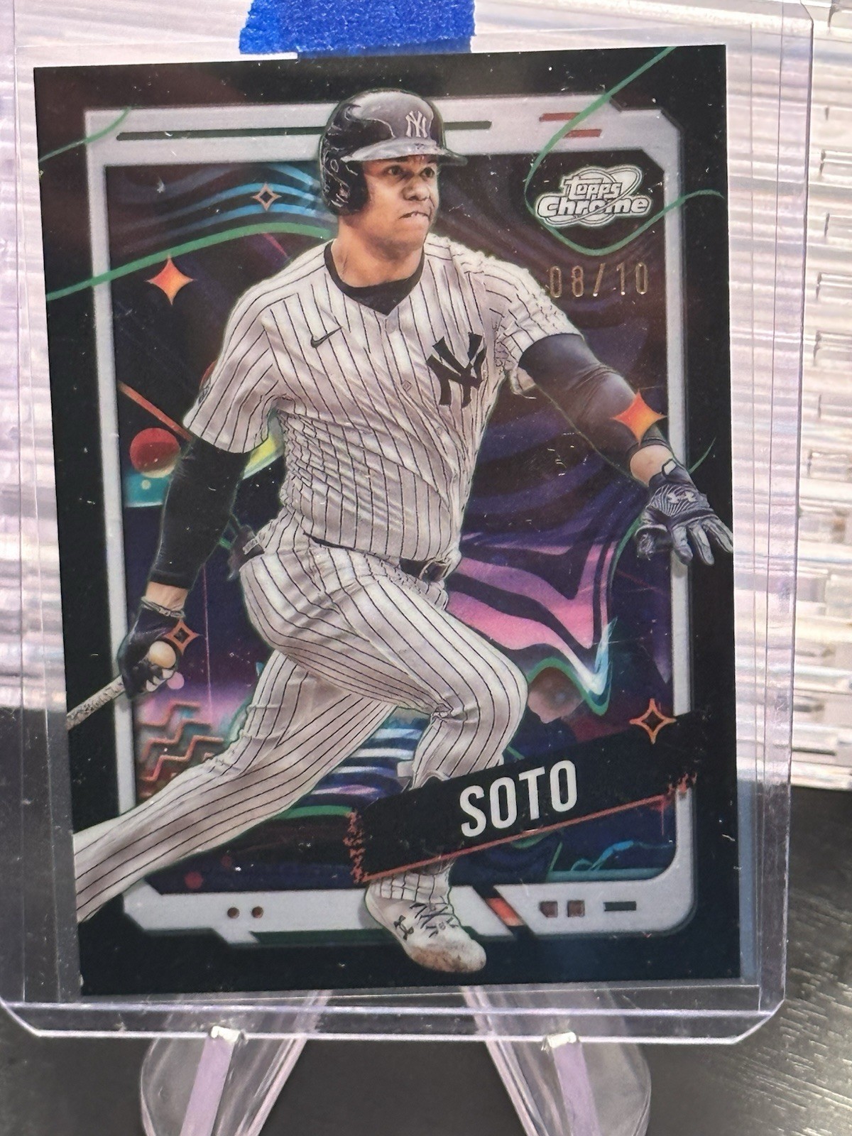 2024 Topps Chrome JUAN SOTO Cosmic Black Eclipse 8/10