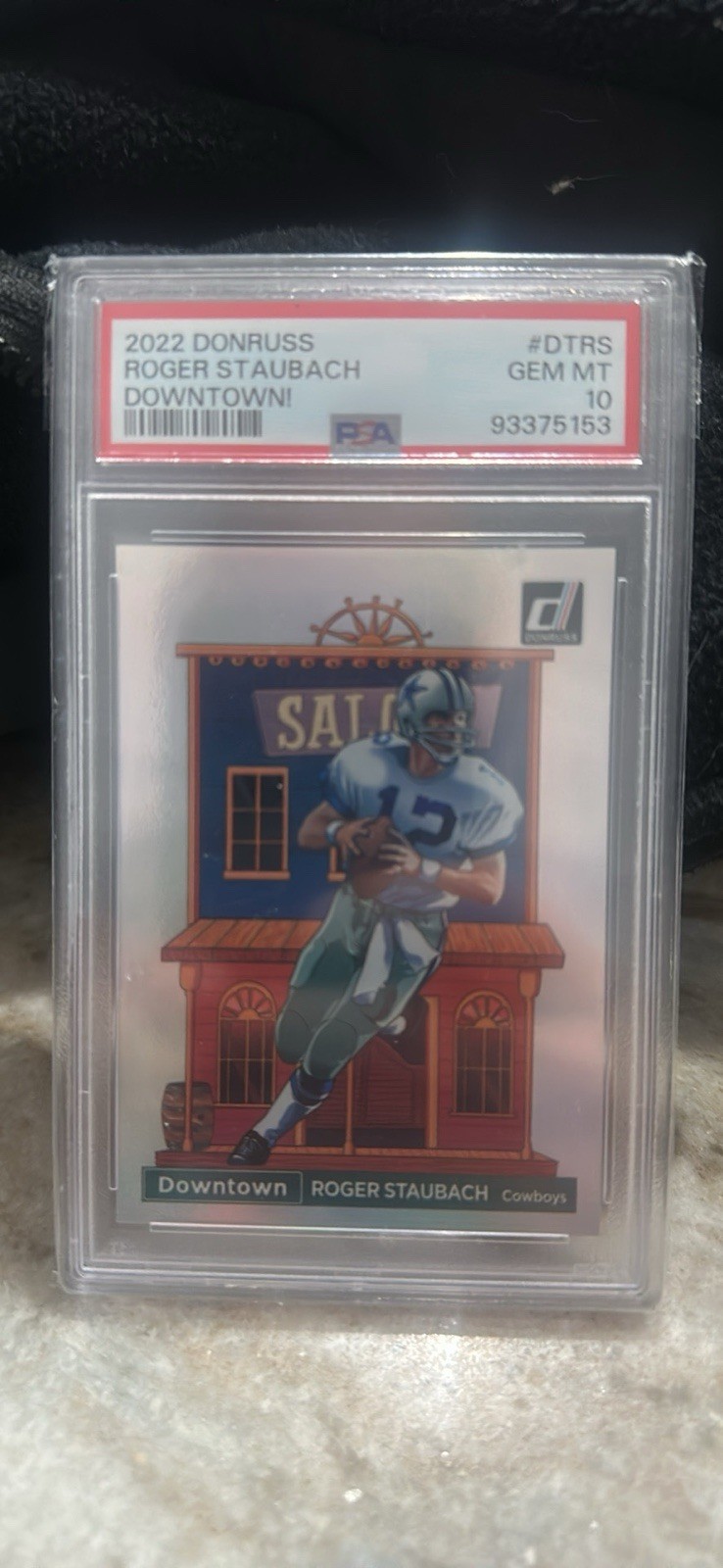 2022 Panini Donruss Optic Downtown Roger Staubach #DT-RS PSA 10 Gem Mint