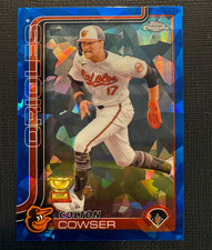 2025 Topps Chrome Sapphire Colton Cowser #44 Orioles Blue Base