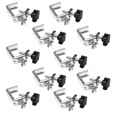 Global Truss Mini-C Clamps Light Duty Lighting C-Clamp 10 Pack