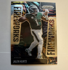 2025 Panini Prizm Jalen Hurts #5 Fireworks Philadelphia Eagles NFL Football Card