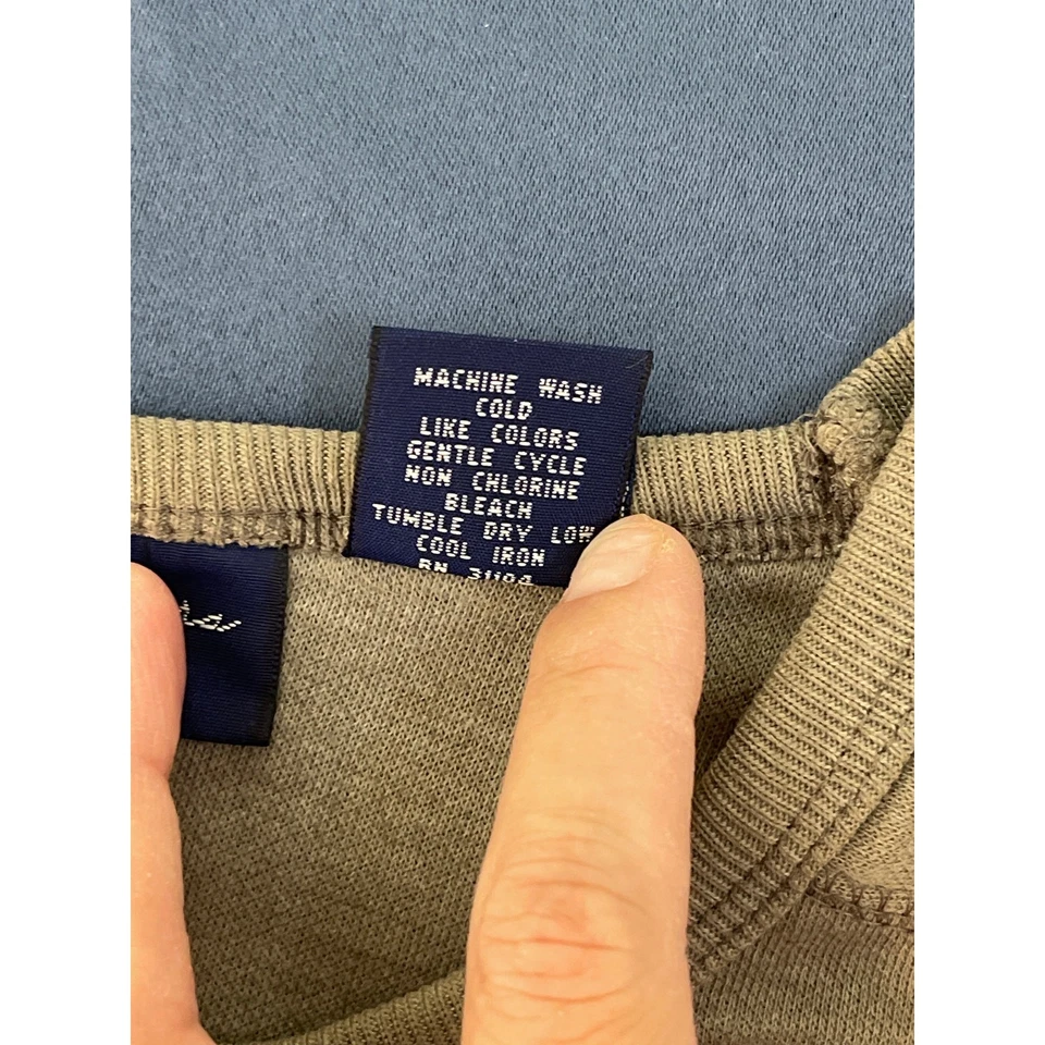 Moletom Kim Rogers Sport cinza gola redonda pulôver médio usado - Imagem 4 de 4