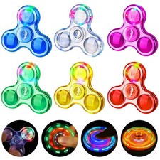 Fidget Spinner Bulk 6 Pack, Light up Sensory Fidget Toys Classroom Prizes