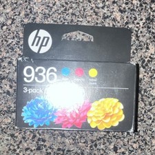 HP 936 Genuine Original Inkjet Ink Cartridge 3-Pack Cyan Magenta Yellow