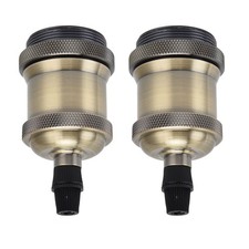 2PCS Vintage E26/27 Lamp Socket Retro Aluminum Holder DIY Accessory Green Bronze
