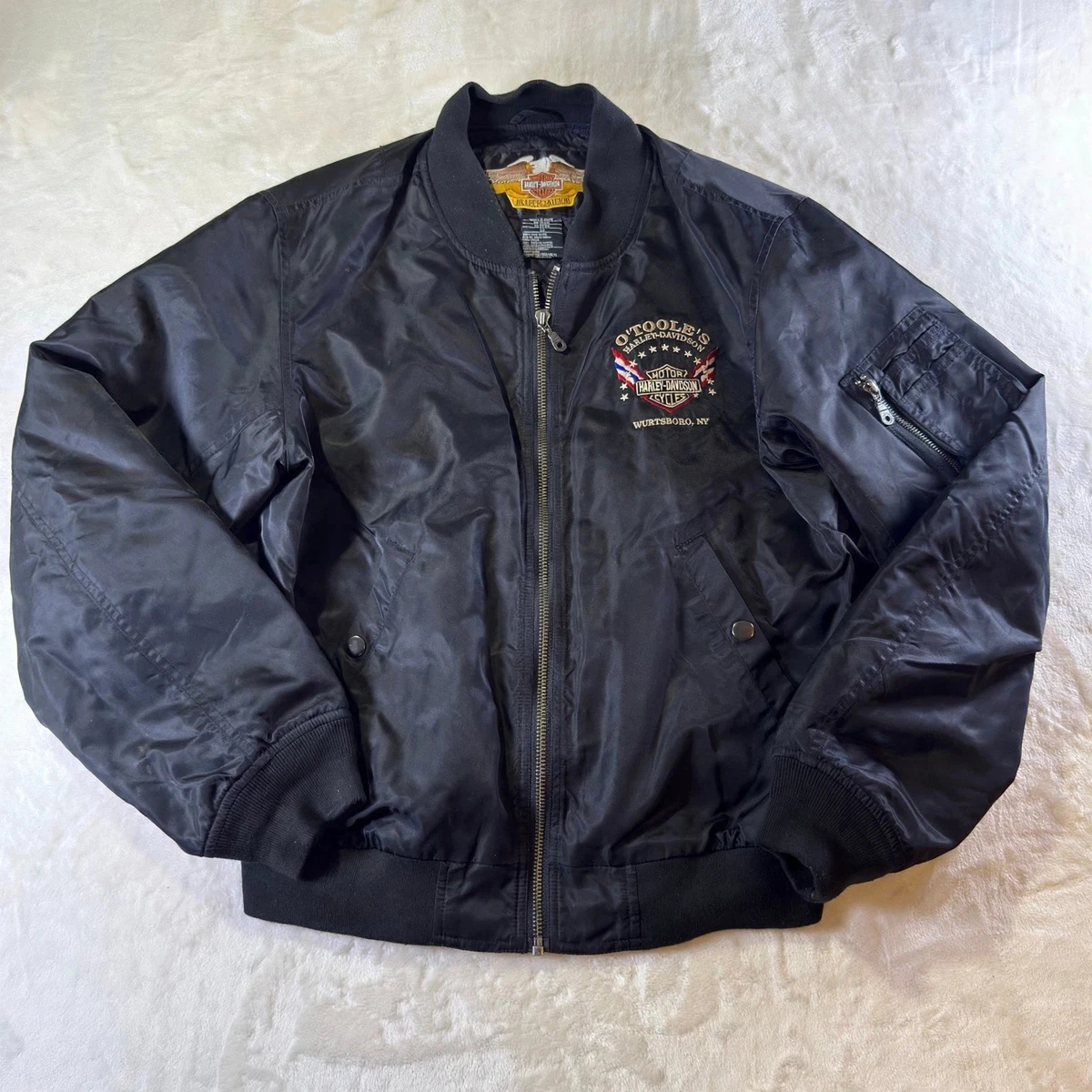 harley davidson bomber jacket products for sale | eBay
