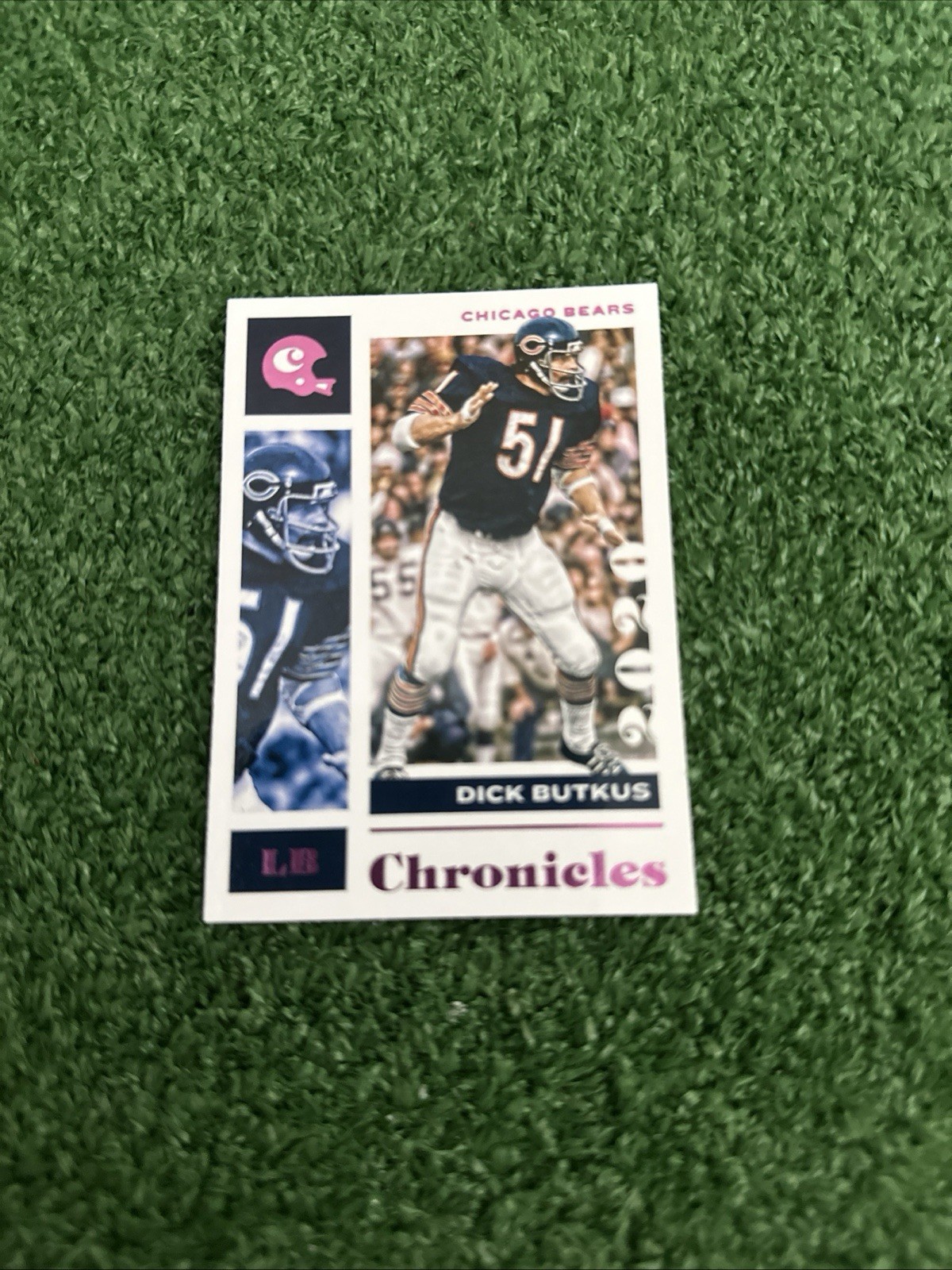 Dick Butkus 2020 Panini Chronicles #18 Pink Chicago Bears AE1
