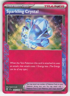 Pokemon TCG Stellar Crown #142/142 Sparking Crystal NM