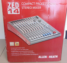 Allen Heath ZED-14 Mixer W/ 6 Mic/Line Inputs and USB Interface -FREE SHIPPING