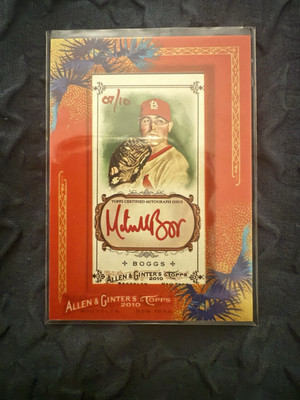 2010 Topps Allen And Cinter Autograph Card #AGA-MTB - Mitchell Boggs #7/10