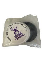 Vintage 1990s SEGA Channel Trading Caps Lot Mega Slammer POG Style Sealed Promo
