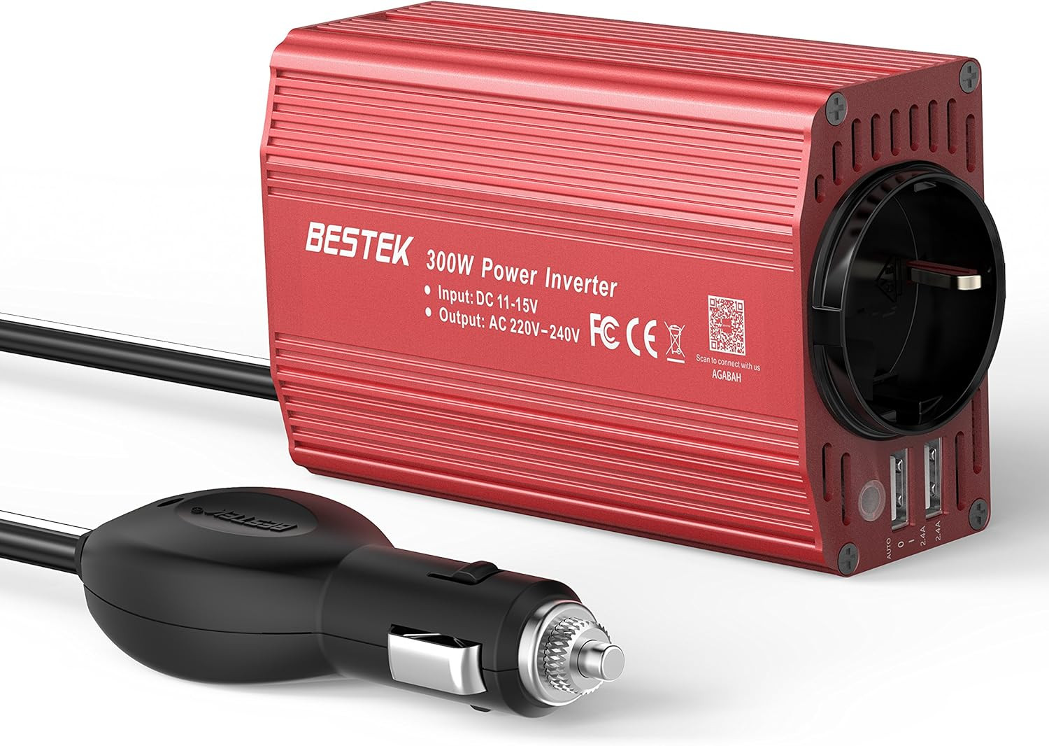 Inverter Professionale Auto 300W 12V 230V - Qualità Garantita