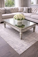 Hookes Venetian Mirrored Coffee Table Antique Silver Furniture