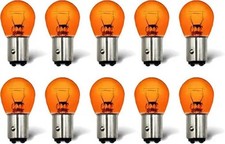 1157 Amber Light Bulb 10 Pack S25 Automotive Brake Ligh Style 1157amber Bulb