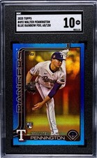 2025 Topps Series 2 Walter Pennington #493 Blue Rainbow Foil /150 SGC 10 Rangers