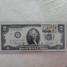 $2 Bill  April 13 1976 Post Marked and Stamped April 13th