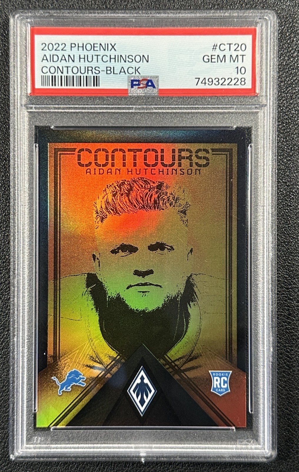 Aidan Hutchinson Panini Phoenix Contours #CT20 Black